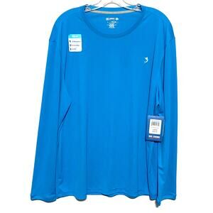 Reel Legends Freeline Blue Long Sleeve Shirt Mens L Fishing Outdoors Boating NWT